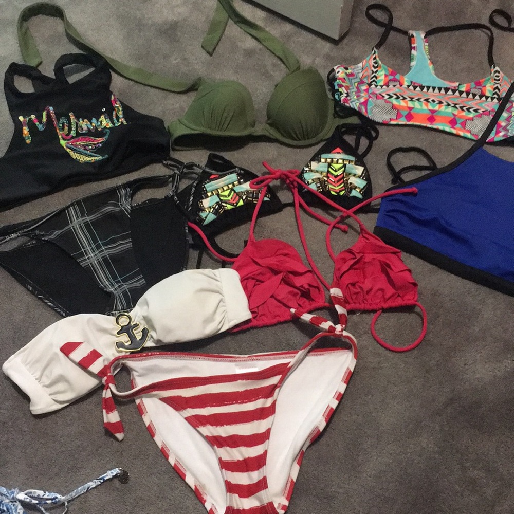 Victoria Secret Anchor Bikini Hollister Top Bundle